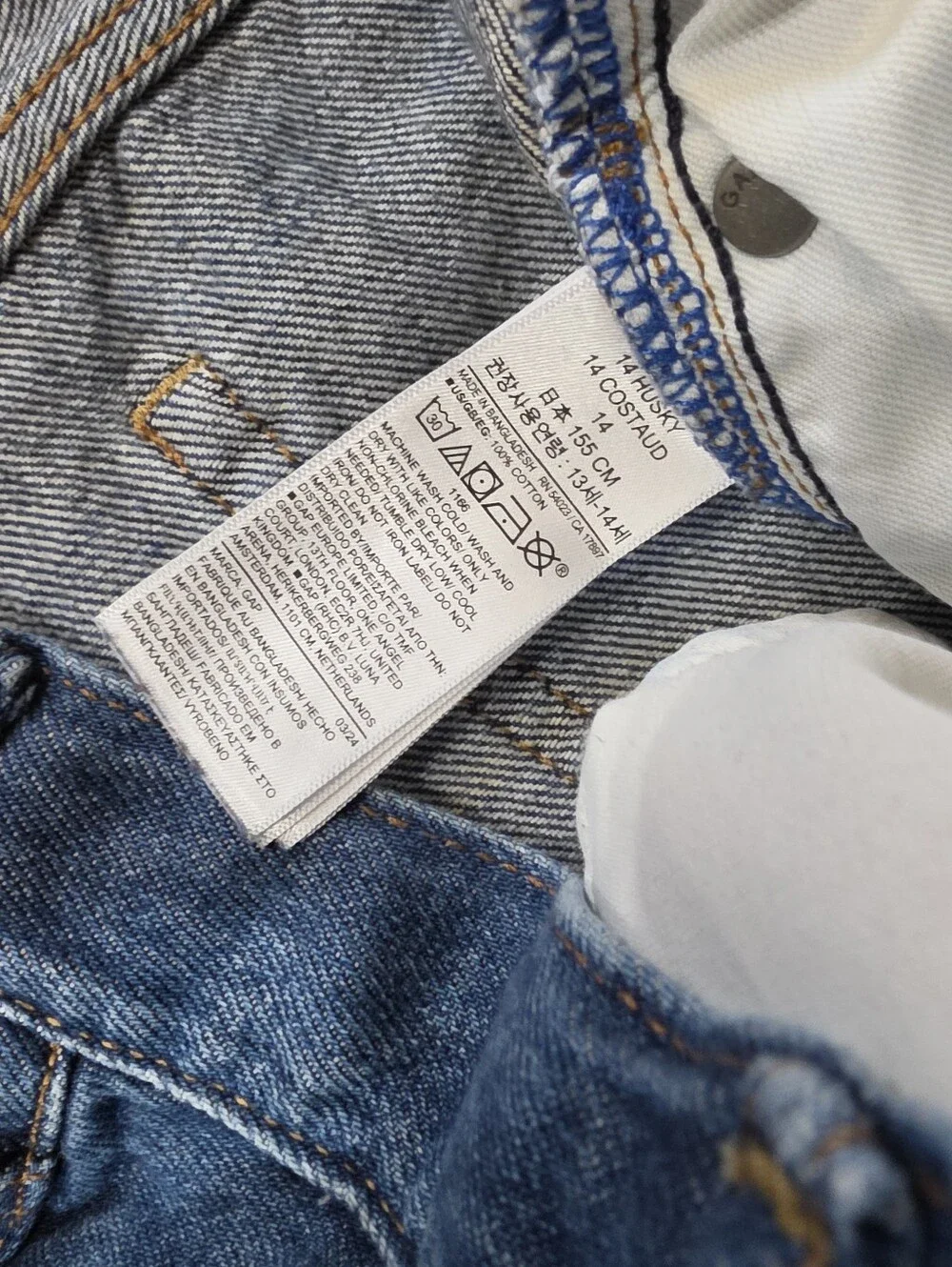 Gap Kids‎ Jeans Boys 14 Husky Blue Original 90s Straight Leg Casual Denim